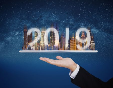 2019 new technology on commercial property management concept