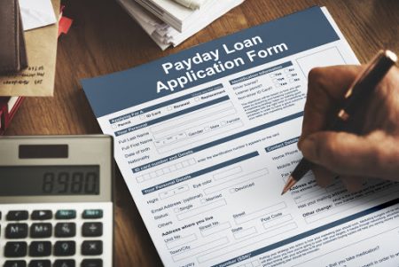 Payday loan application form.