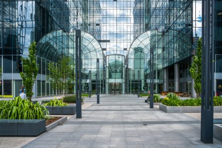 Exchange Tower in the heart of Docklands where The Financial Ombudsman Office is.